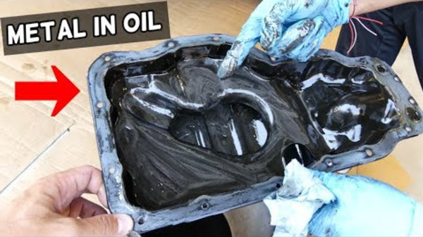 how much metal in oil is normal